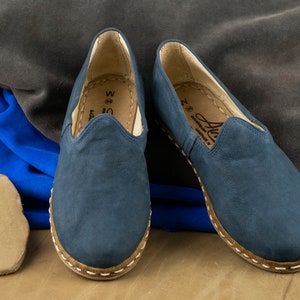 Turkish Genuine Jean Nubuck Leather Handmade SPORT Men Yemeni Shoes ...