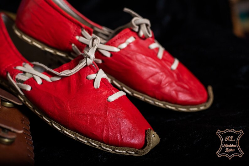 Colorful Natural Turkish Genuine Leather Handmade Women Yemeni Shoes Slip-On