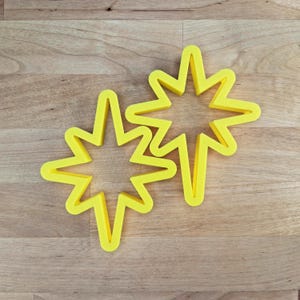 Starburst Cutter Set Retro Christmas Atomic Age Mid-Century Modern 1950s Twinkle Pointed North Star of Bethlehem Tree Star Mid-Mod Gift