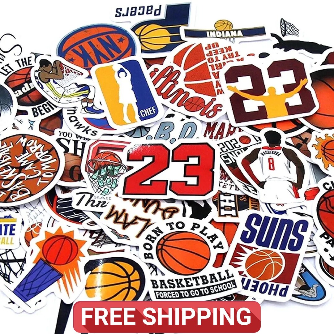 Kawaii Basketball Stickers Set, Pastel Sports Decals for Kids Gift ...