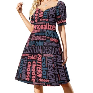 Summer Printed Dress Pattern Perfect Personalized Dresses Sweetheart Clothing Customized Unique Stunning Beach Style Soft Polyester Dress