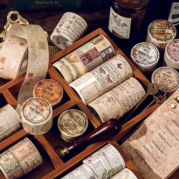 Beautiful Vintage Washi Tapes: 30mm 40mm 50mm 2m 35cm Cycle