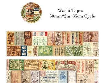 送料無料 内祝い Beautiful Vintage Washi Tapes: 30mm 40mm 50mm 2m 35cm Cycle 絵画