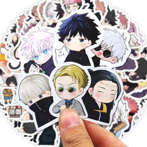 Anime Jujutsu Kaisen Stickers 30/60/180pcs | Cool Itadori Yuji, Satoru Gojo Decals, Laptop, Skateboard, DIY, Kawaii Art Set, Great Gift