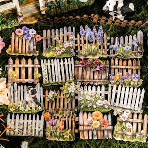 Houten hekstickers Scrapbooking Journal Collage Craft DIY | Harde kaart vintage briefpapier planner decor handgemaakte lijm 10st cadeau