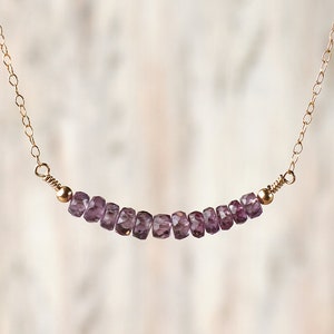 Alexandrite gemstone necklace June birthstone jewelry Color change stone delicate necklace Alexandrite jewelry June birthday gifts for her