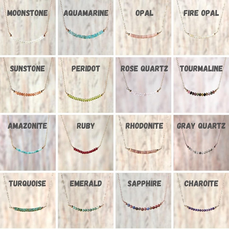 Beaded Labradorite Necklace February Birthstone Necklace Faceted Gemstone Necklace Raw Labradorite Jewelry Rondelle Stones Necklace