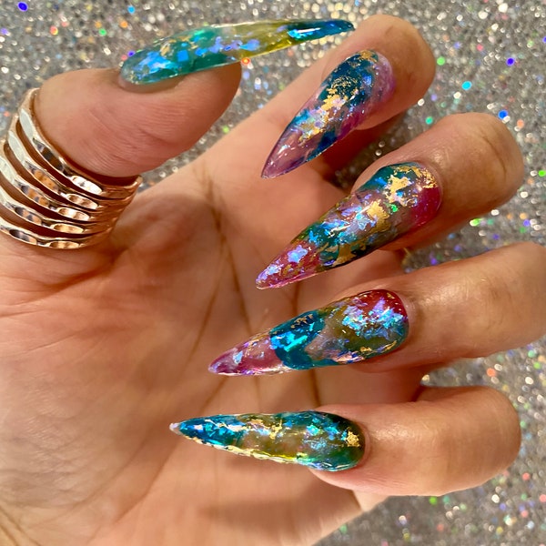 Mosaic Press on Nails