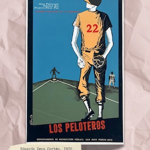 Kartel DIVEDCO: (1970) Los Peloteros Eduardo Very Cortésa | Portorykańska sztuka vintage