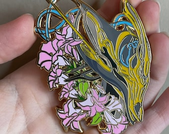 Banshee Prime Warframe enamel pin fan made Prime Garden