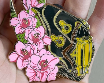 Rhino Prime Warframe fan made enamel pin Prime Garden