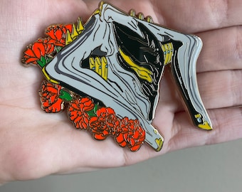 Loki Prime Warframe hard enamel pin fan made prime garden