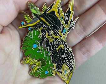 Hydroid Prime Warframe hard enamel pin Fan made Prime Garden