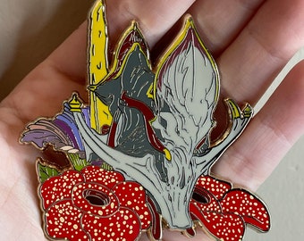 Nekros Prime hard enamel pin Warframe fan made Prime Garden