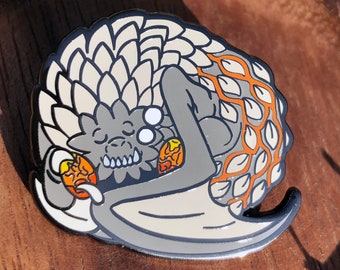Bazelgeuse Sleepy Monster Fan made Monster Hunter Pin