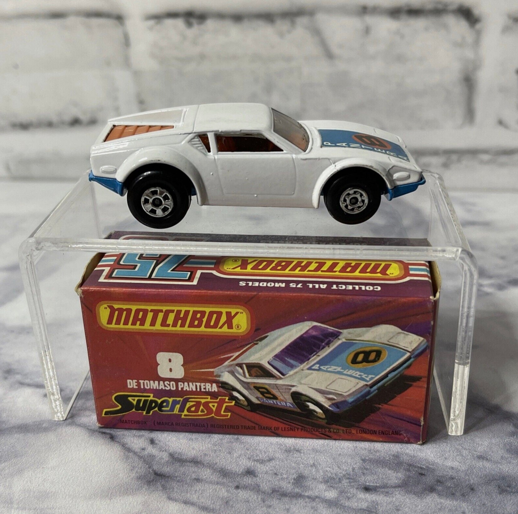 Matchbox De Tomaso Pantera 8 1975 NEW in Original Box Superfast England Etsy