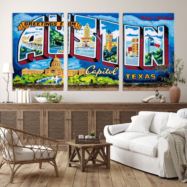Large Canvas Austin Etsy