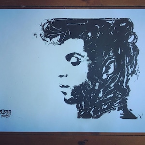 Prince, Hand Pulled A3 Signed and Numbered Screenprint