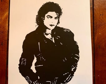 MICHAEL JACKSON Limited Edition, Hand Pulled, Signed and Numbered Screenprint.