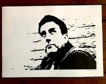 TERRY HALL (The Specials) Limited Edition, hand pulled, Signed and Numbered Limited Edition Screenprint.