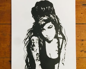 AMY WINEHOUSE (VERSION 2) Limited Edition, Hand Pulled, Signed and Numbered Screenprint.