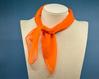 Orange tone, womens small scarf