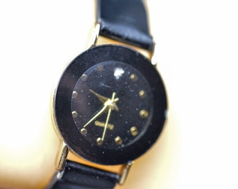 Black tone, women's fashion watch