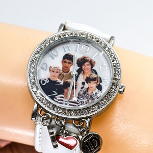White tone womens fashion wrist watch