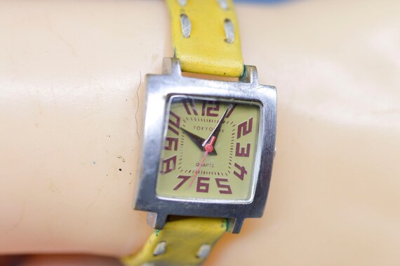 Tokyo Bay, silver and yellow tone, womens wrist w… - image 1