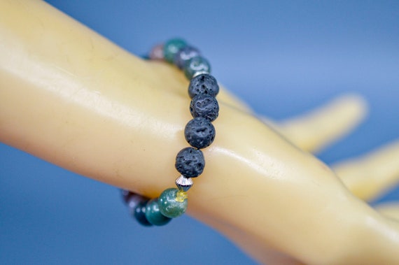 Green tone, womens beaded bracelet - image 3