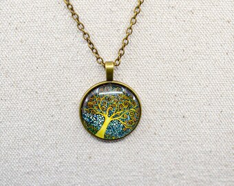 Bronze tone, womens pendant necklace