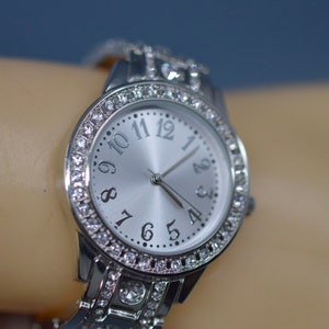 Silver Tone With Crystals Womens Fashion Watch - Etsy