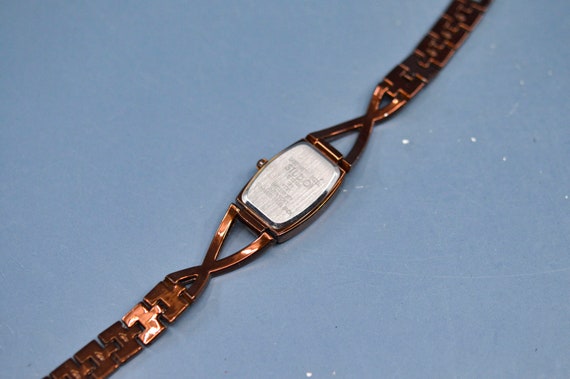 Copper tone, womens, fashion wrist watch - image 4