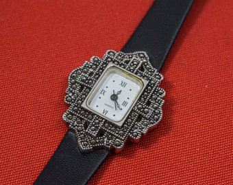 Silver tone with white dial womens watch