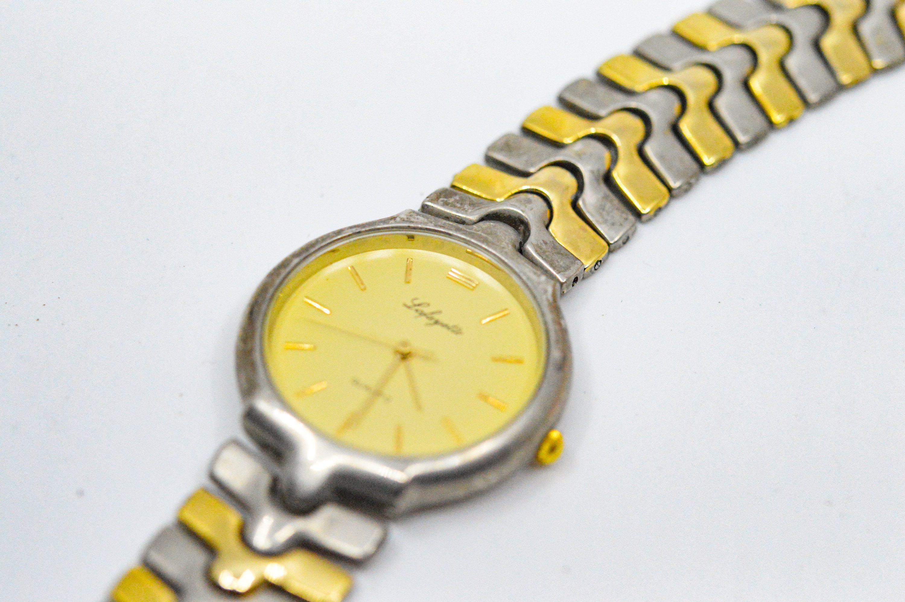 Two Tone With Yellow Dial Womens Fashion Watch - Etsy