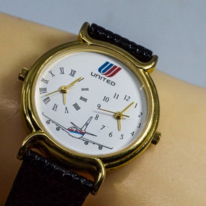 U.S. Air Airlines Dual Time Ladies Watch New‎ Batteries 31MM 7\