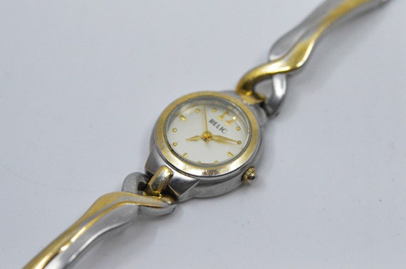 Relic two tone womens bracelet watch - image 3