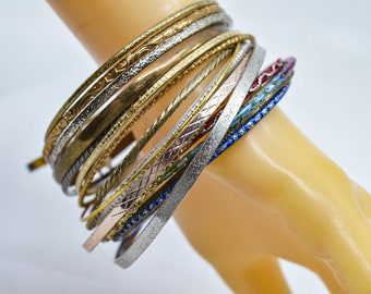 Multi color, womens, bangle bracelet, lot