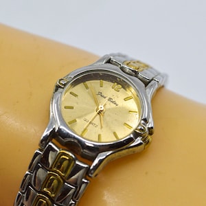 Silver and gold tone , womens fashion watch