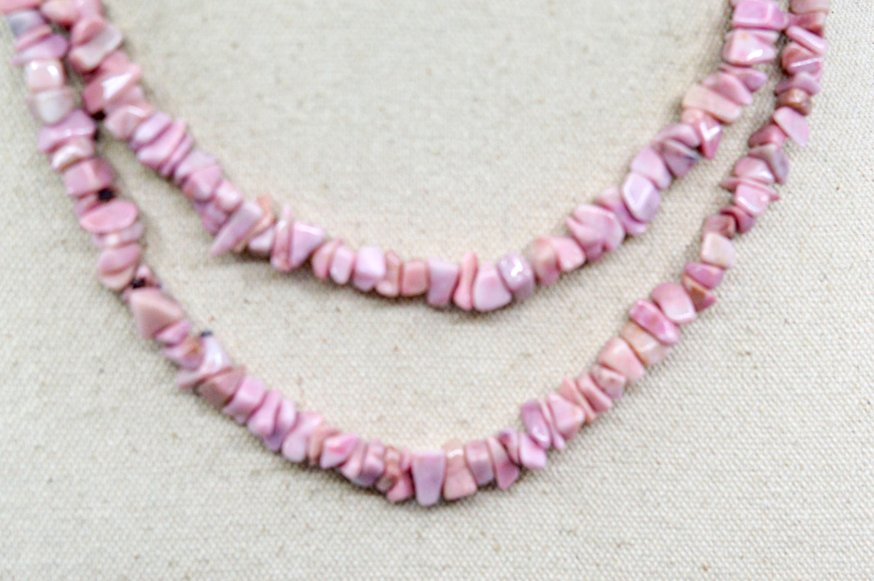 ★LECYTO★ Heartline Stone Beads NecklacePink il_fullxfull.6275507290_my94.jpg