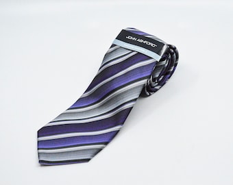 John Ashford purple tone mens necktie