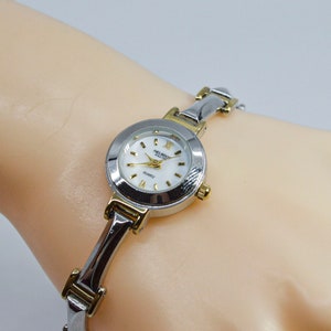 Helbros two tone womens fashion wrist watch