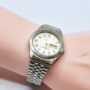 Gold tone with gold color dial mens fashion quartz watch