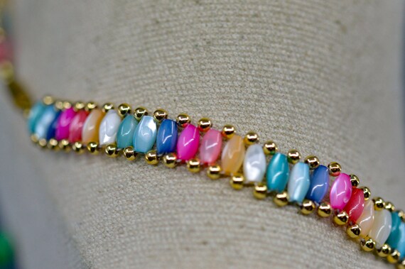 Multi color beads, womens necklace - image 3