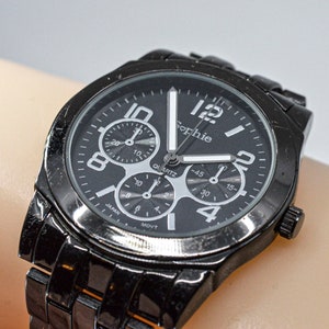 Black tone womens watch