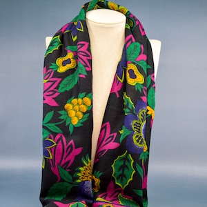Green and red tone, womens large scarf