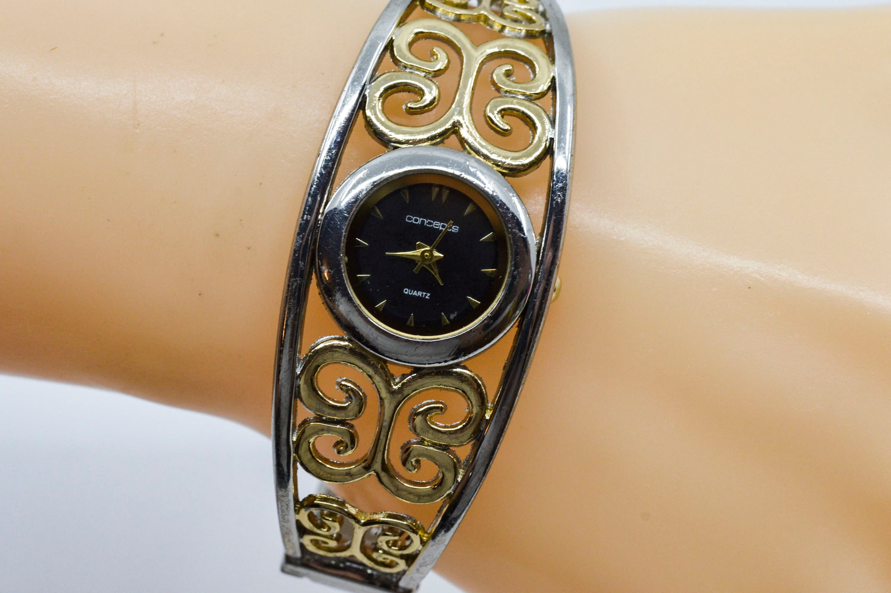 Two Tone Womens Fashion Cuff Watch - Etsy