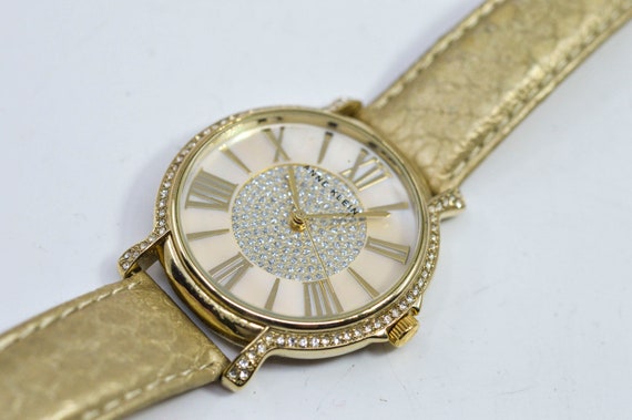 Anne Klein gold tone womens fashion watch - image 3