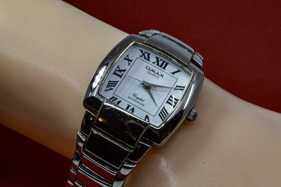 Buy Qmax Steel Tone With White Dial Womens Quartz Wrist Watch Online in India Etsy