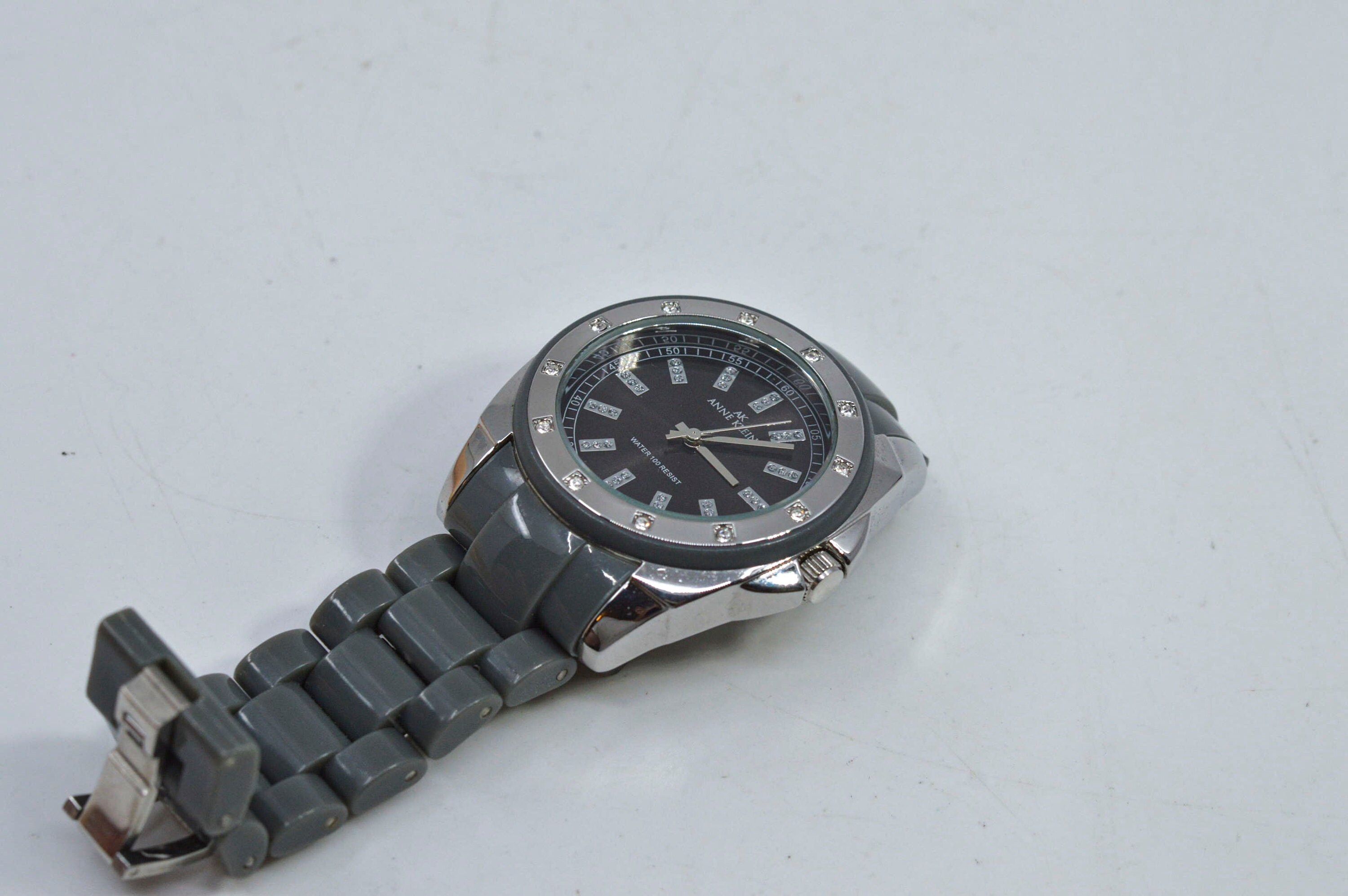Anne Klein Grey Tone Womens Fashion Wrist Watch , for Small 